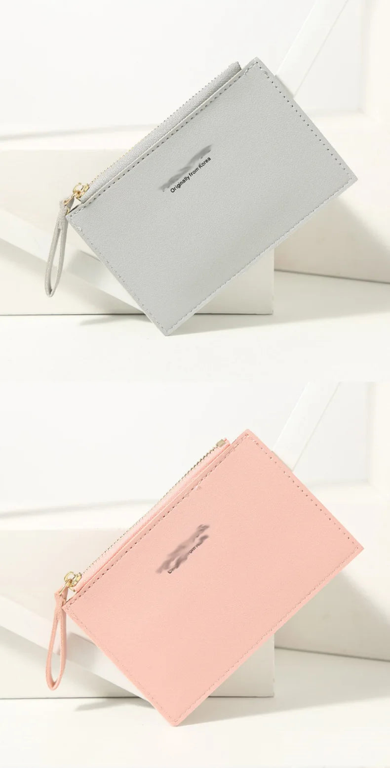 Mini Business Portfolio of Men, Credit Card Design Pu, Girl, Lady, Name Women's Bag
