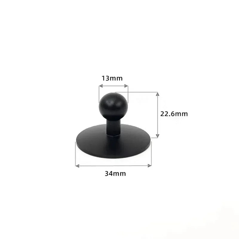 13mm 15mm 17mm Ball Head For Magnetic Car Phone Holder GPS Gravity Support Stand Mount Hook 360 Rotation Bracket Base