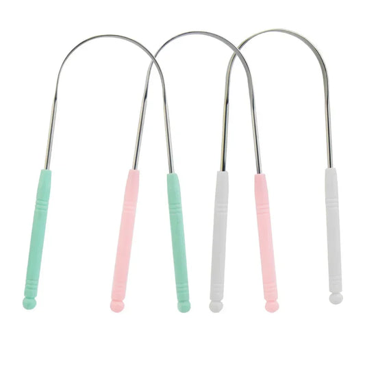New Stainless Steel Tongue Scraper Oral Tongue Cleaner Brush Tongue Toothbrush Oral Hygiene High Quality Tounge Scraper