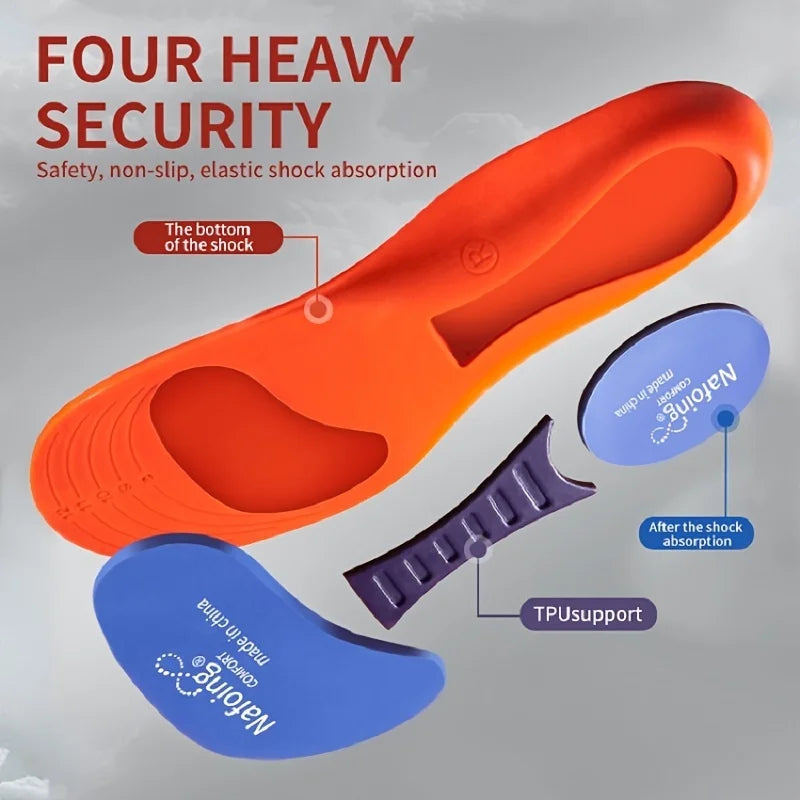 1 Pair New Deodorant Breathable Sports Insoles For Shoes Sole Technology Shock Absorption  Running Insoles