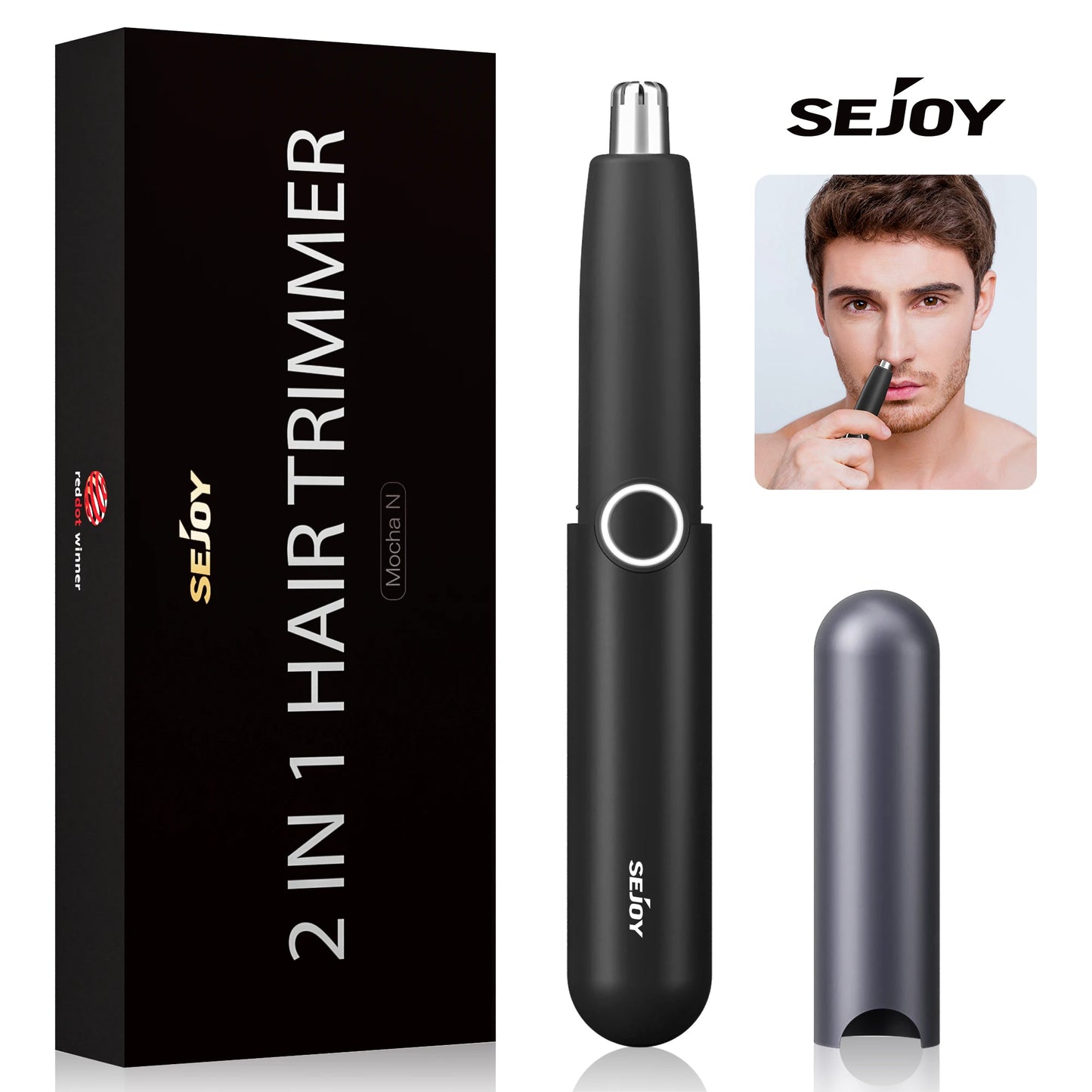 SEJOY Ladies Nose Hair Trimmer Male Ear Nose Hair Trimmer Small Electric Trimmer Male Nose Trimmer Business Trip Home Use