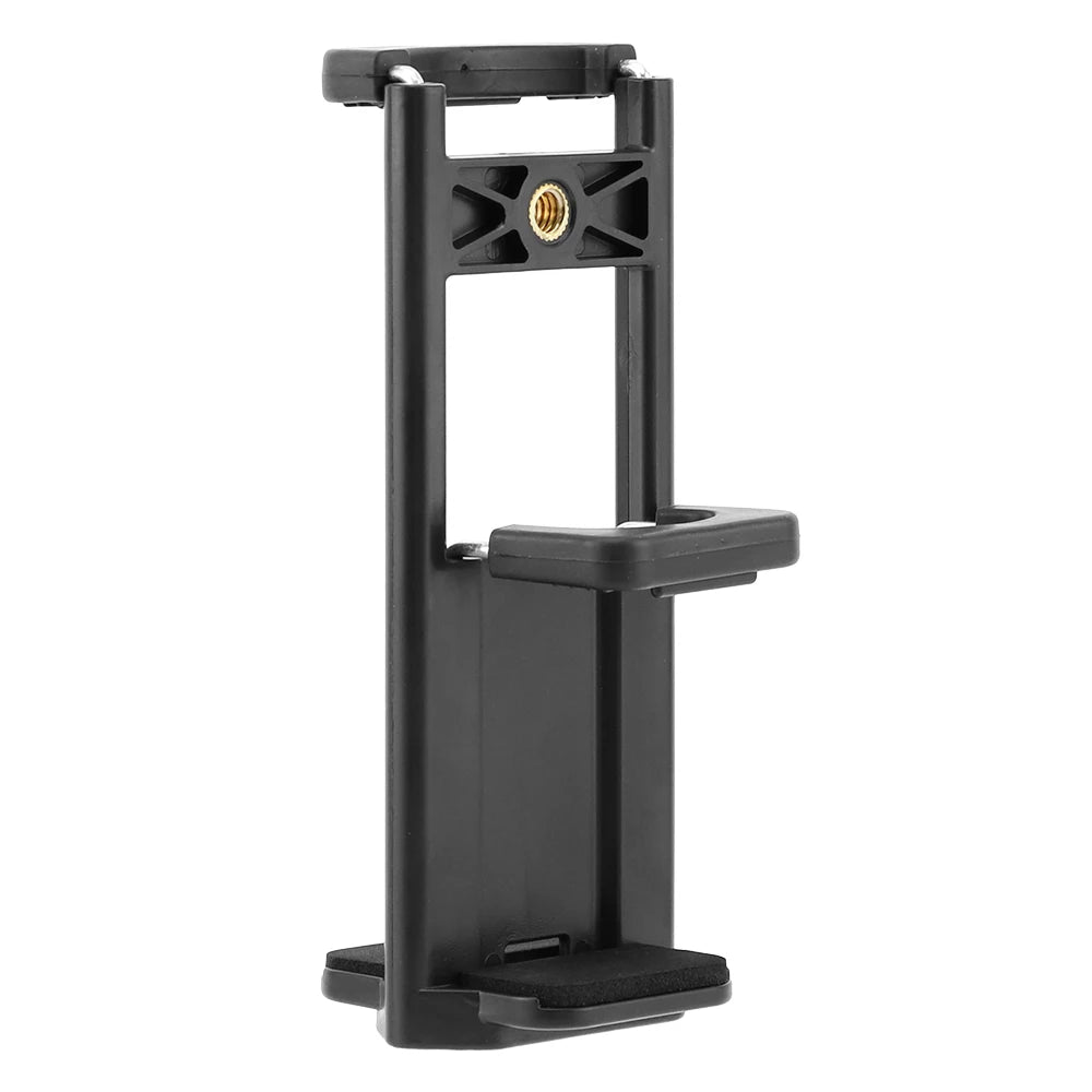 Universal Smartphone Holder Tripod Rotatable Bracket with 1/4inch Screw Adjustable Clip for Phone Cell Selfie Stick Camera Stand