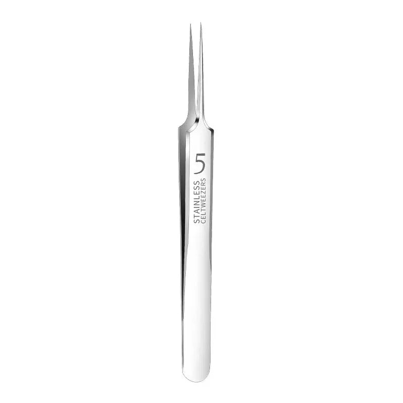 German Ultra-fine No. 5 Cell Pimples Blackhead Clip Tweezers Beauty Salon Special Scraping & Closing Artifact Acne Needle Tools
