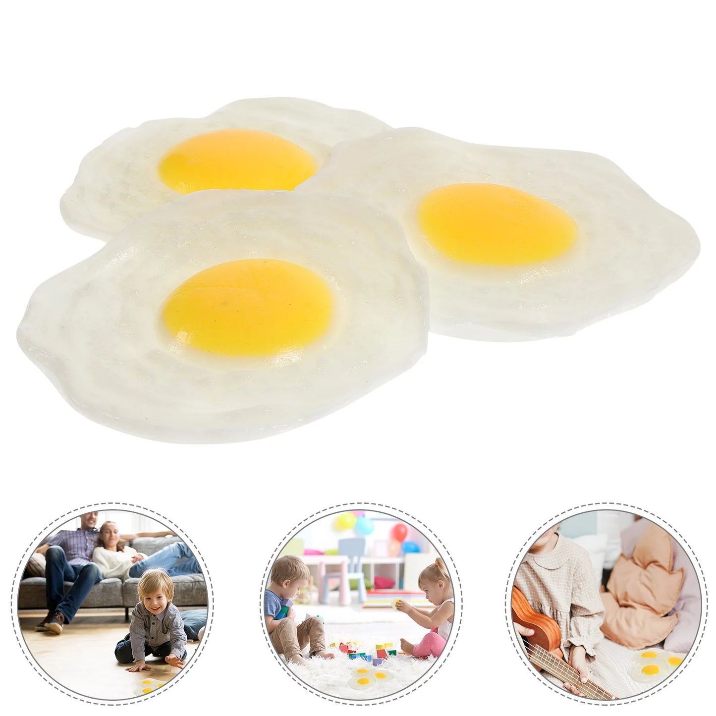 3pcs Fried Decompression Toy Anti Stress Kids Toys Beach Play Gadget Psychological Health Strange Novelty