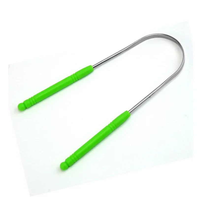 New Stainless Steel Tongue Scraper Oral Tongue Cleaner Brush Tongue Toothbrush Oral Hygiene High Quality Tounge Scraper