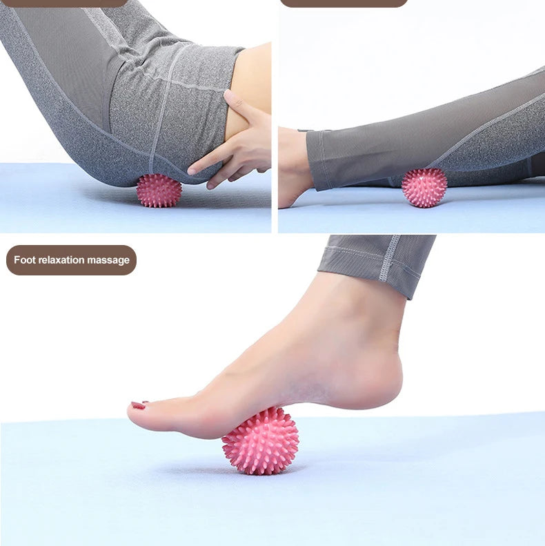 Durable PVC Spiky Massage Ball Trigger Point Sport Fitness Hand Foot Pain Relief Plantar Fasciitis Reliever Hedgehog Balls 6cm