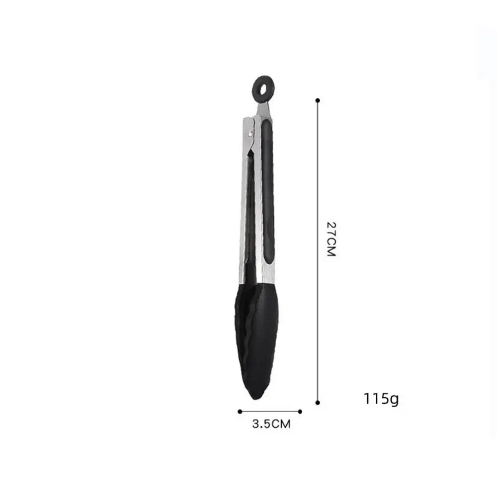 9 Inch Stainless Steel Silicone Food Clip Kitchen Tools Fried Steak Toast Barbecue Tool Food Clip