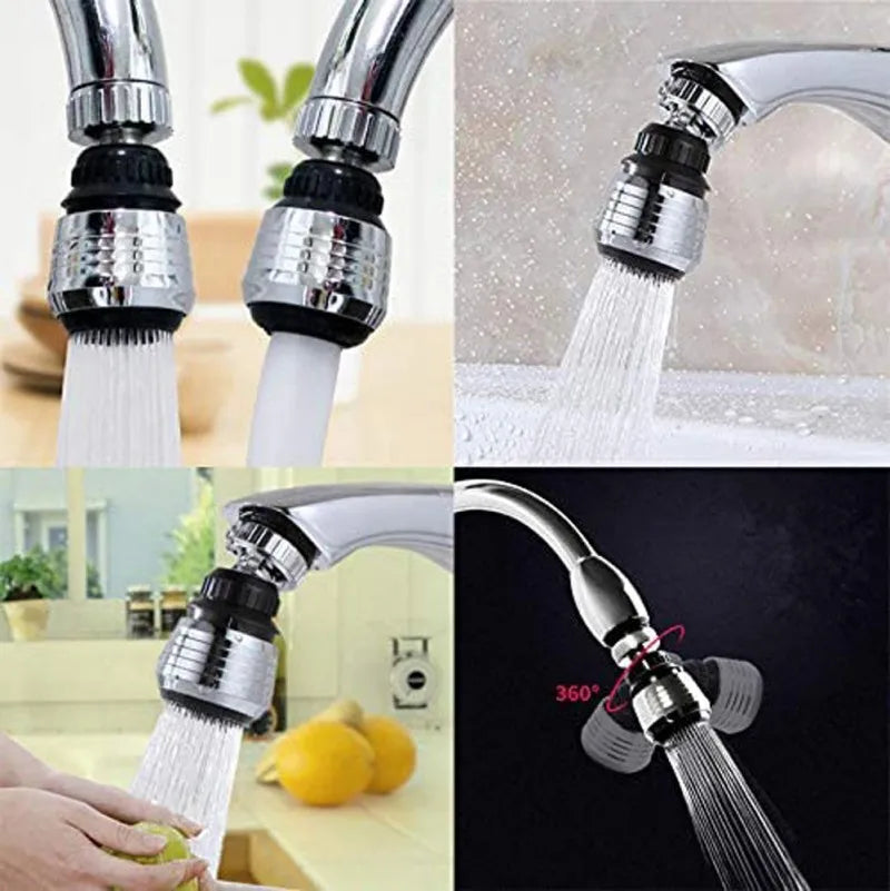 360 ° Adjustment Kitchen Sink Faucet Extender Filter Spray Dual-mode Water-saving Pressurizer for Household Bathroom Gadget