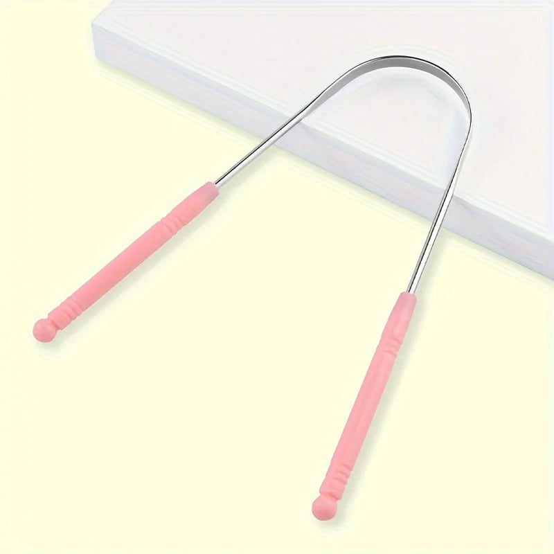 New Stainless Steel Tongue Scraper Oral Tongue Cleaner Brush Tongue Toothbrush Oral Hygiene High Quality Tounge Scraper