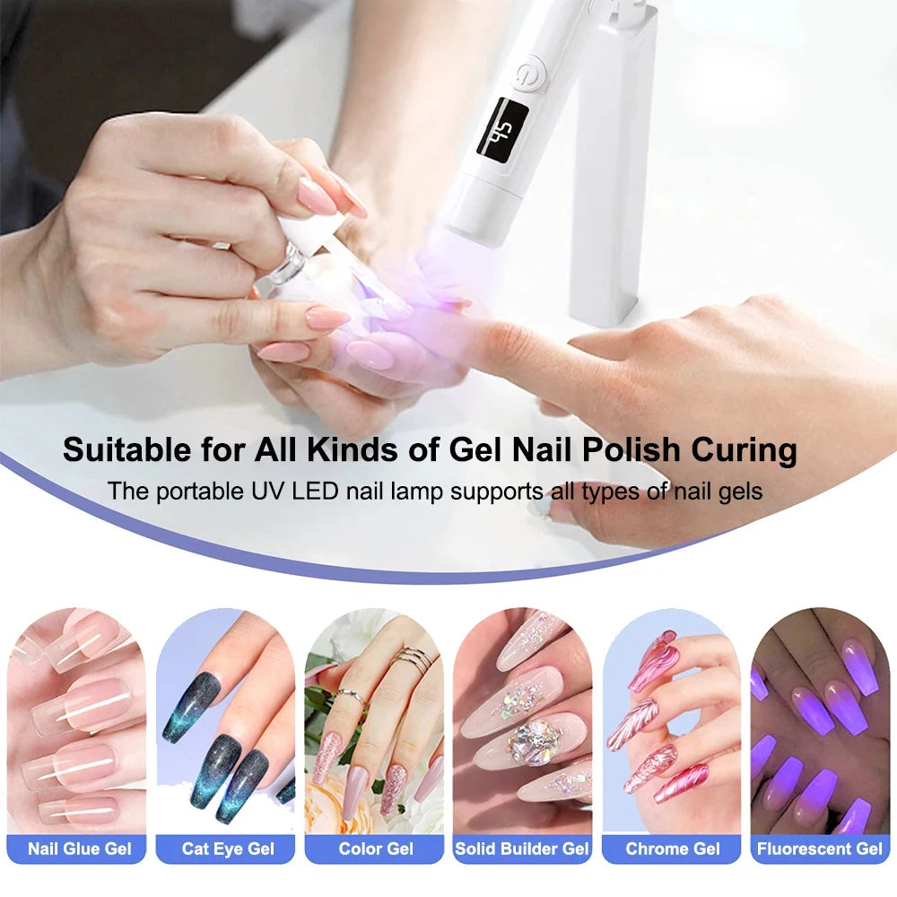 Mini Nails Drying Light UV LED Nail Lamp Mini UV With Stand For Manicure Portable Nail Dryer Stand Lamp Professional Ultraviolet
