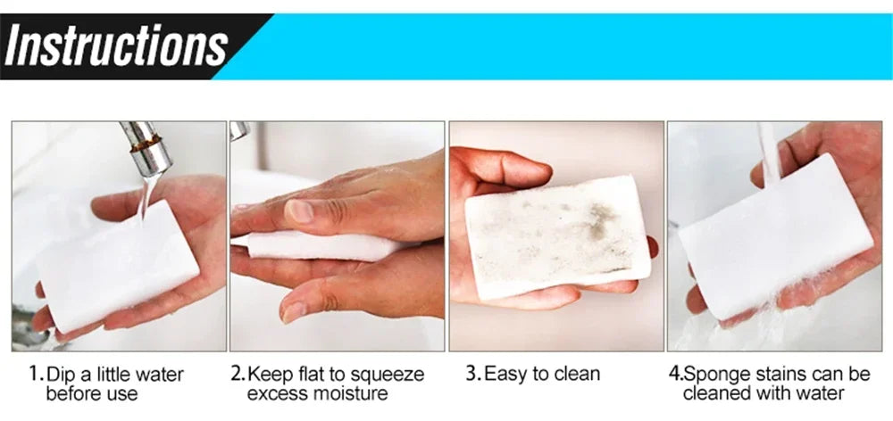 100*60*20mm Melamine Sponge Magic Sponge Eraser Melamine Sponge Cleaner Cleaning Sponge for Kitchen Bathroom Cleaning Tools