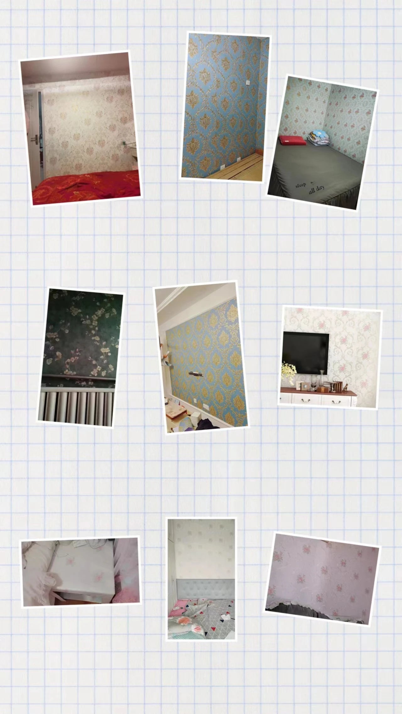 Floral Wallpaper Self-adhesive Warm Girl Bedroom 3d Thickening Wall Decoration Stickers Living Room Restaurant Sofa Background