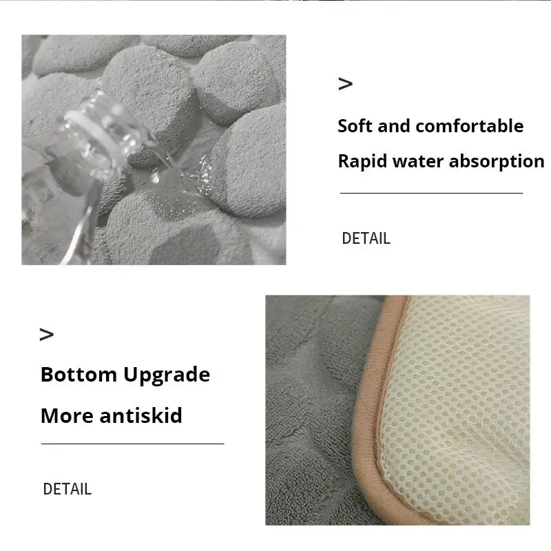 Mat Non Slip Carpets Cobblestone Embossed Bathroom Bath In Wash Basin Bathtub Side Floor Rug Shower Room Doormat Memory Foam