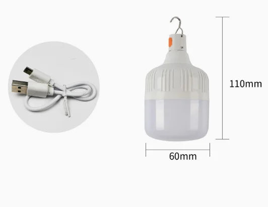 Outdoor USB Rechargeable LED Lamp Bulbs High Brightness Emergency Light Hook Up Camping Fishing Portable Lantern Night Lights
