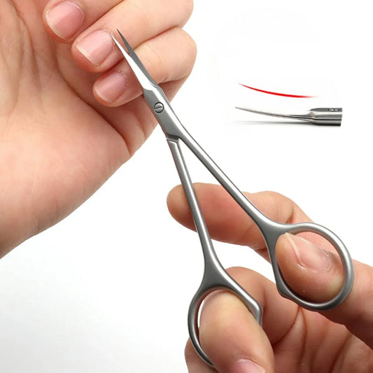 Stainless Steel Cuticle Scissors Dead Skin Remover For Nails Art Clippers Russian Nail Scissors Manicure Curved Tip Scissor