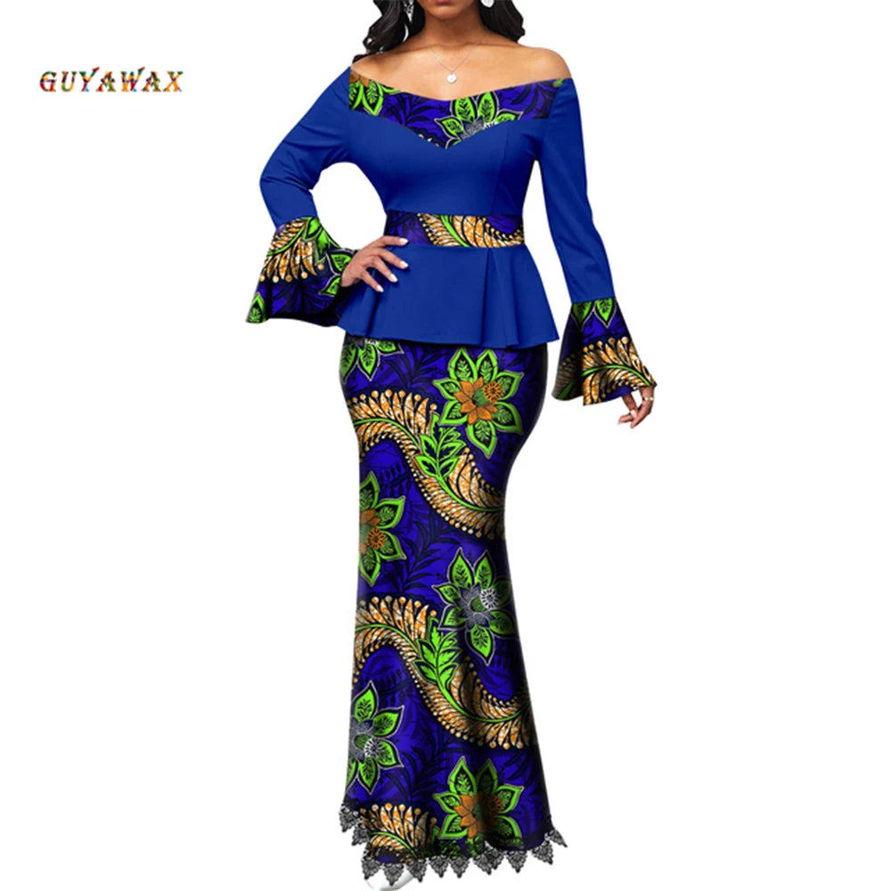Sale African Women Plus Size Evening Dresses Wedding Party Long Luxury Sequin Gown Bodycon Mermaid Dress Ankara Ladies Clothing