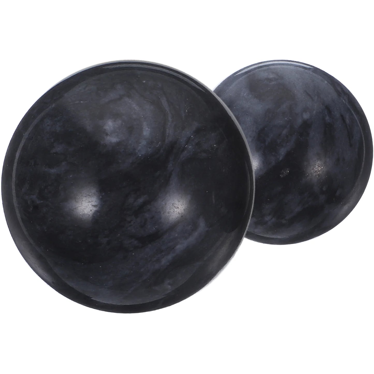 2 Pcs Jade Massage Balls Sports Gadget Hand Strengthening Exercise for Elderly Chinese Health Heating
