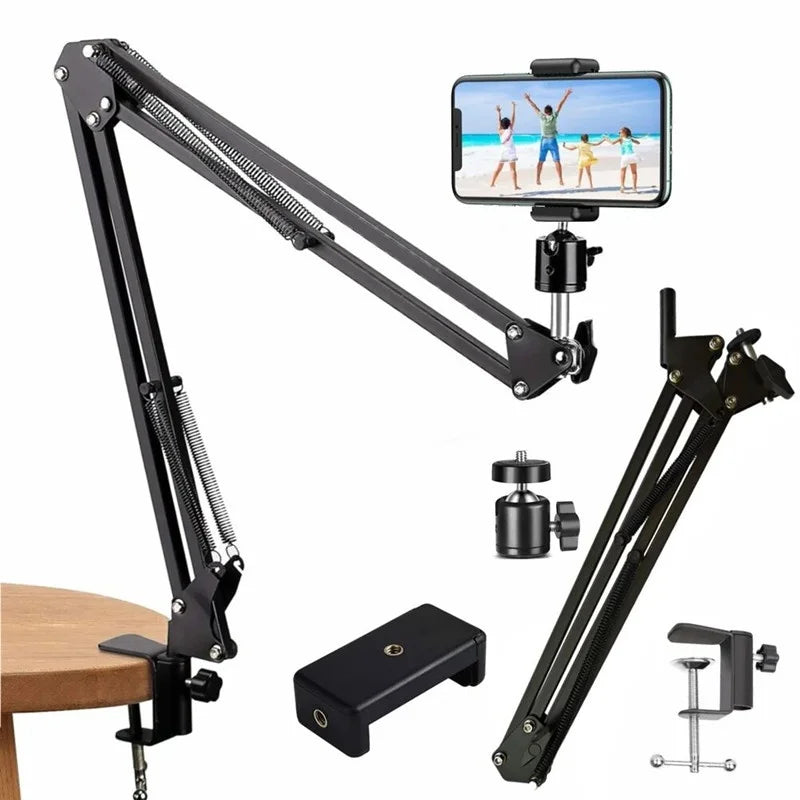 2025 NEW Flexible Arm Tripod For Phone Stand Table Folded Anchor 360° Rotation Online Desktop Laptop Video Live Shot Photography