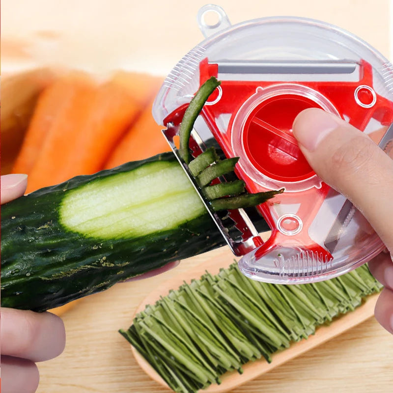 1/3Pcs 3 In 1 Multifunctional Peeler Magic Trio Peeler Set Slicer Shredder Julienne Cutter Peel Blade Zester Grater Kitchen Tool