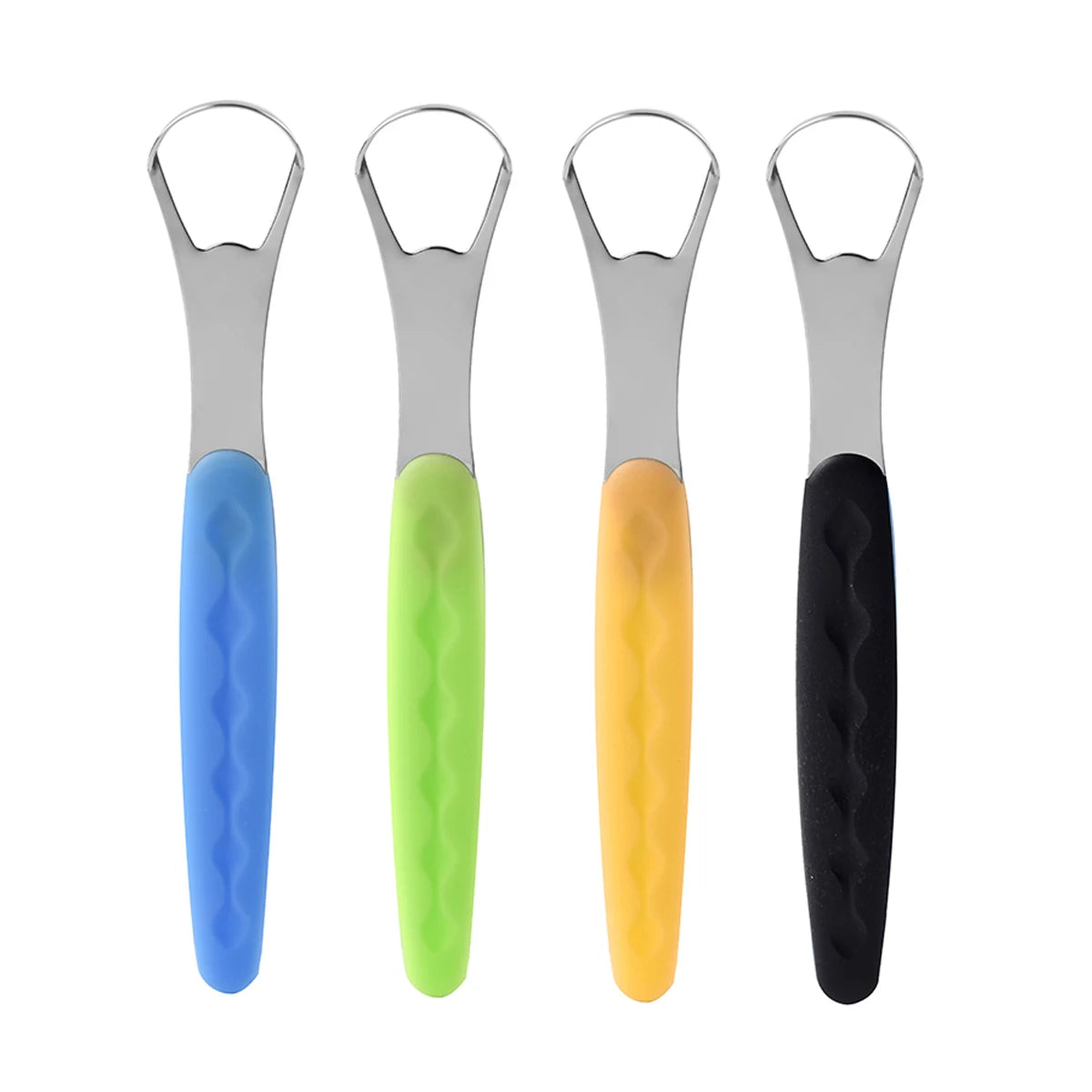 1Pcs Tongue Cleaner Portable Case Stainless Steel Tongue Scraper To Remove Bad Breath Mouth Cleaner Board Reuse Oral Care