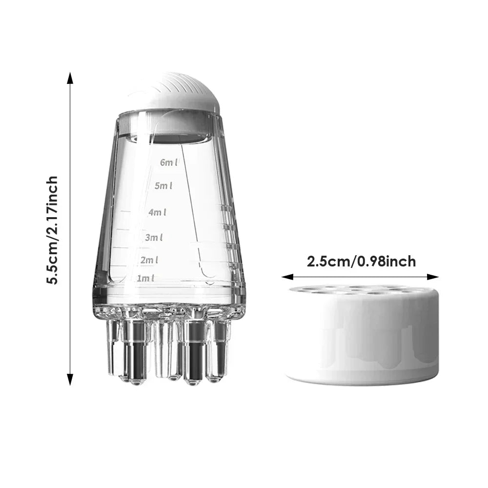 Scalp applicator Head essential oil ball massage applicator comb 1ml minosol hairspray applicator comb scalp massager for hair
