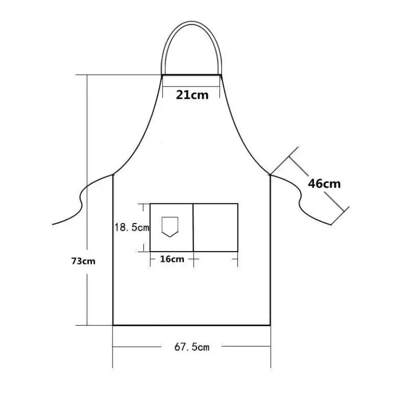 Kitchen Apron New Fashion in Cuisine: Male Chefs, Barbecues, Bars, Cafes, Beauty and Nail Studio Waterproof and Anti Fouling