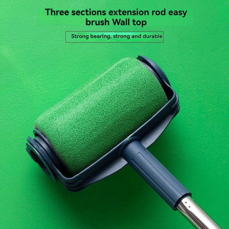 Seamless Roller Wall Brush With Extension Rod Self-priming Roller Brush Latex Paint Telescopic Rod Brush Paint Roller Brush