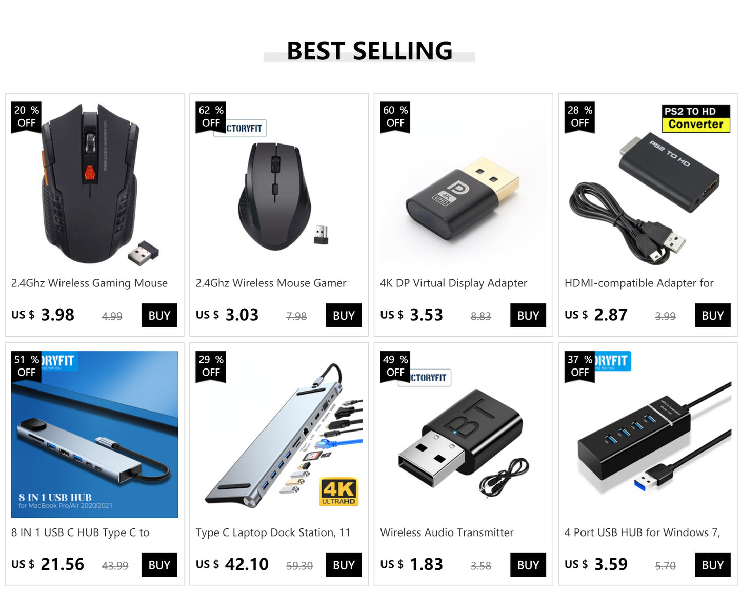 2.4Ghz Wireless Mouse Gamer for Computer PC Gaming Mouse With USB Receiver Laptop Accessories for Windows Win 7/2000/XP/Vista