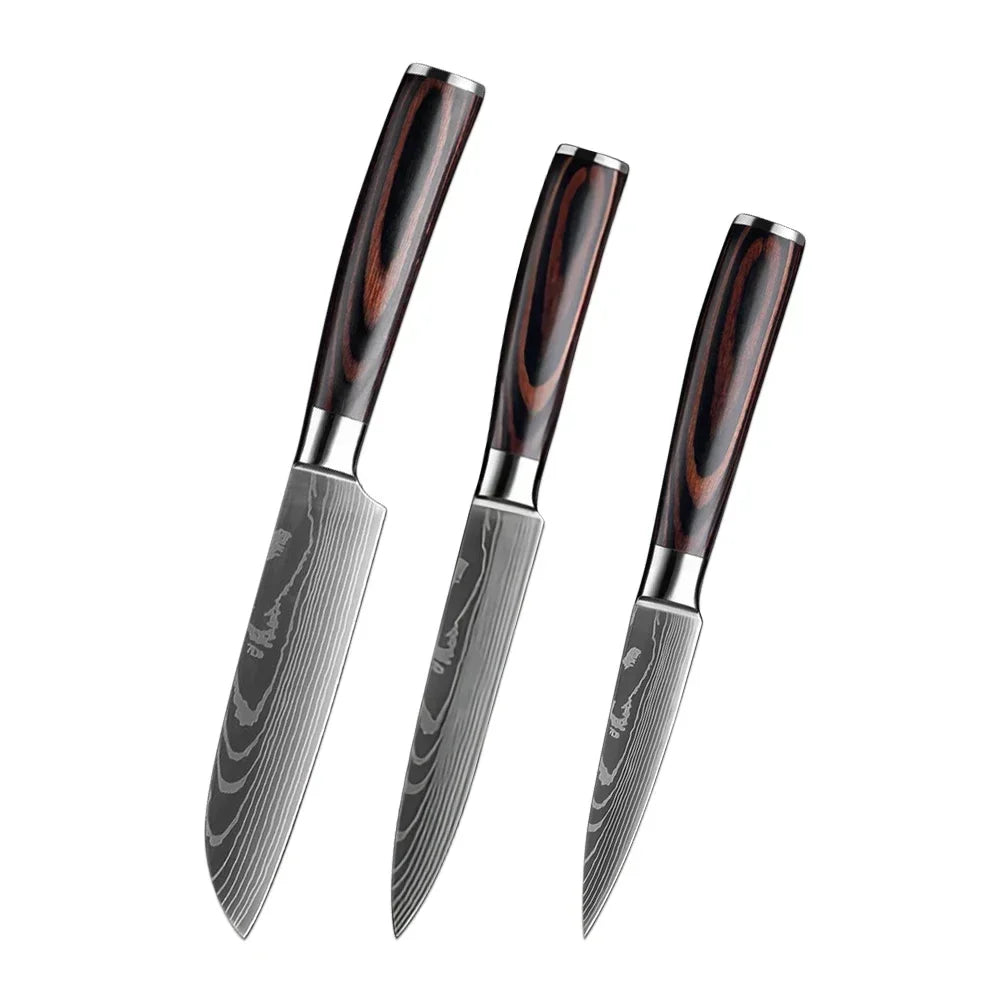 Kitchen Knives High Stainless Steel Chef Knife Slicing Butcher Boning Knife Cleaver Meat Vegetables Fruit Fish Filleting Knife