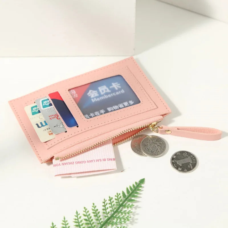 Mini Business Portfolio of Men, Credit Card Design Pu, Girl, Lady, Name Women's Bag