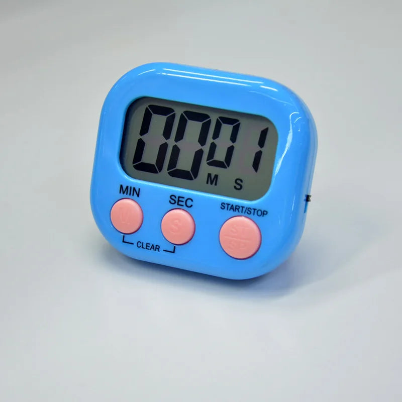 LED Display Counter Alarm Clock Manual Electronic Countdown Sports Magnetic Digital Timer Kitchen Cooking Shower Study Stopwatch