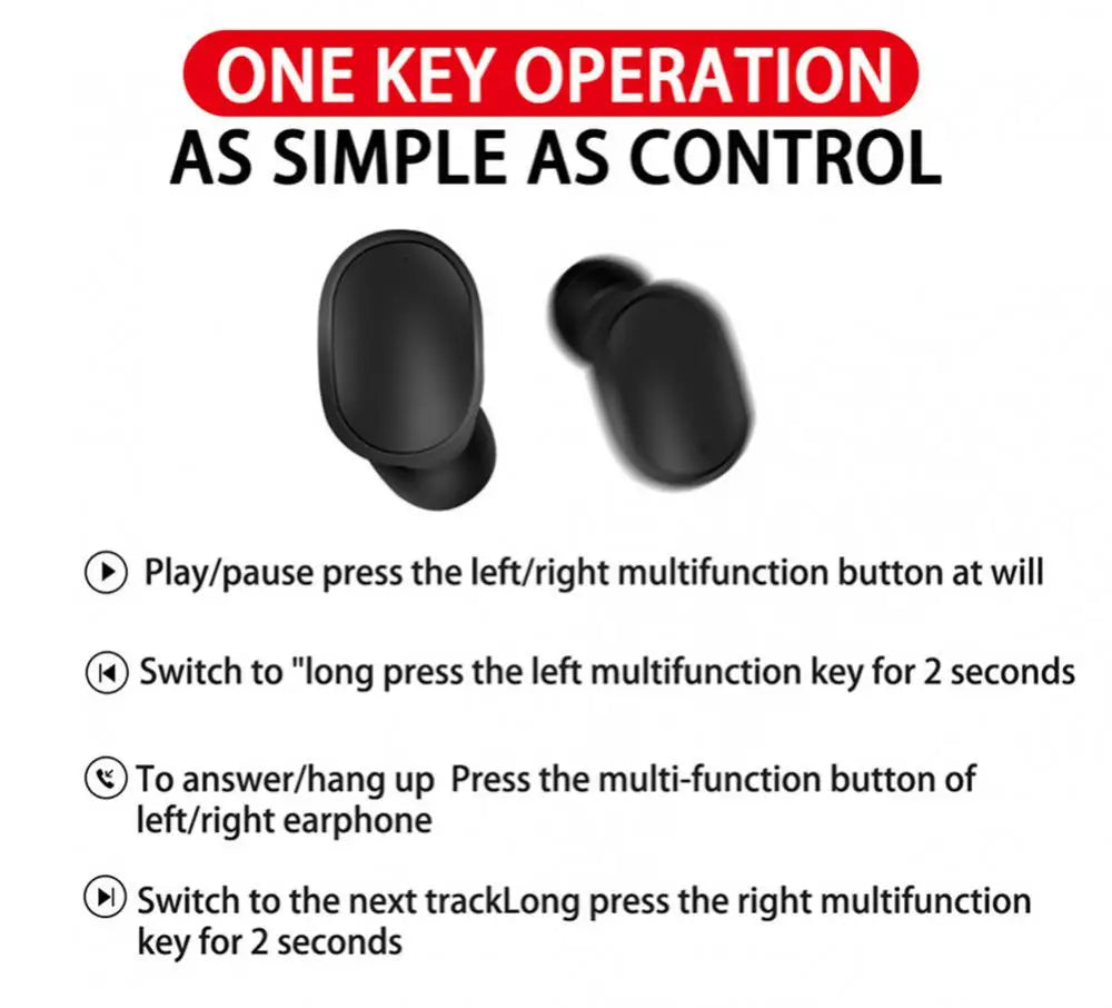 2023 A6S TWS Wireless Bluetooth Headphones Sport in Ear Earphone With Microphone Mini Pods Earbuds Noise Cancelling Headsets