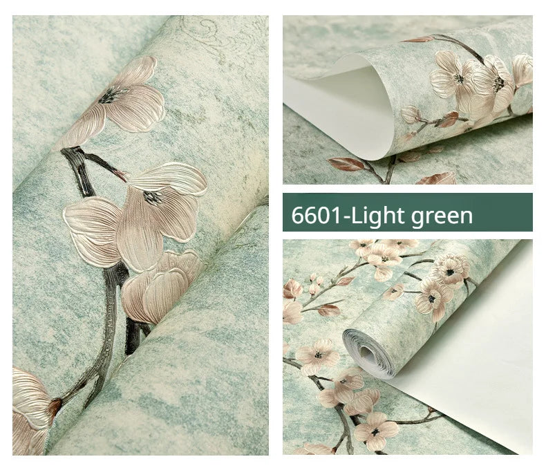 Floral Wallpaper Self-adhesive Warm Girl Bedroom 3d Thickening Wall Decoration Stickers Living Room Restaurant Sofa Background
