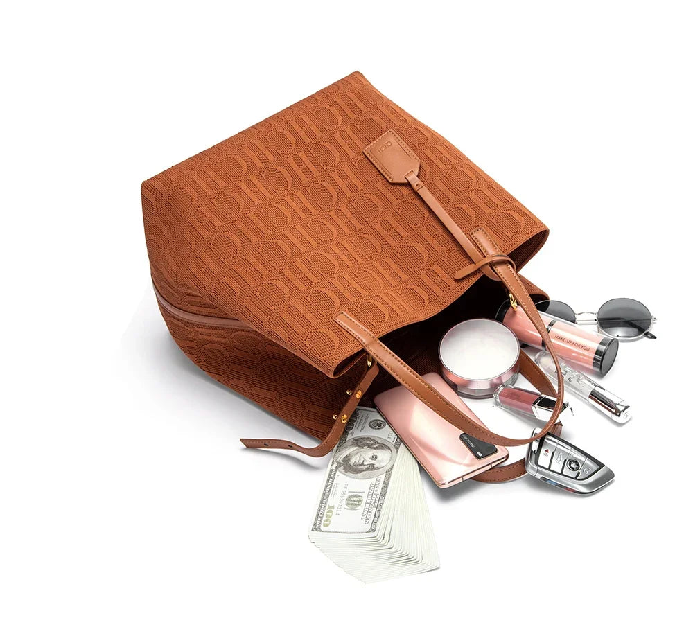 CH High-quality Temperament Ladies Handbag Handmade Large Capacity Women's Shoulder Bag Fashion Classic New Solid Color