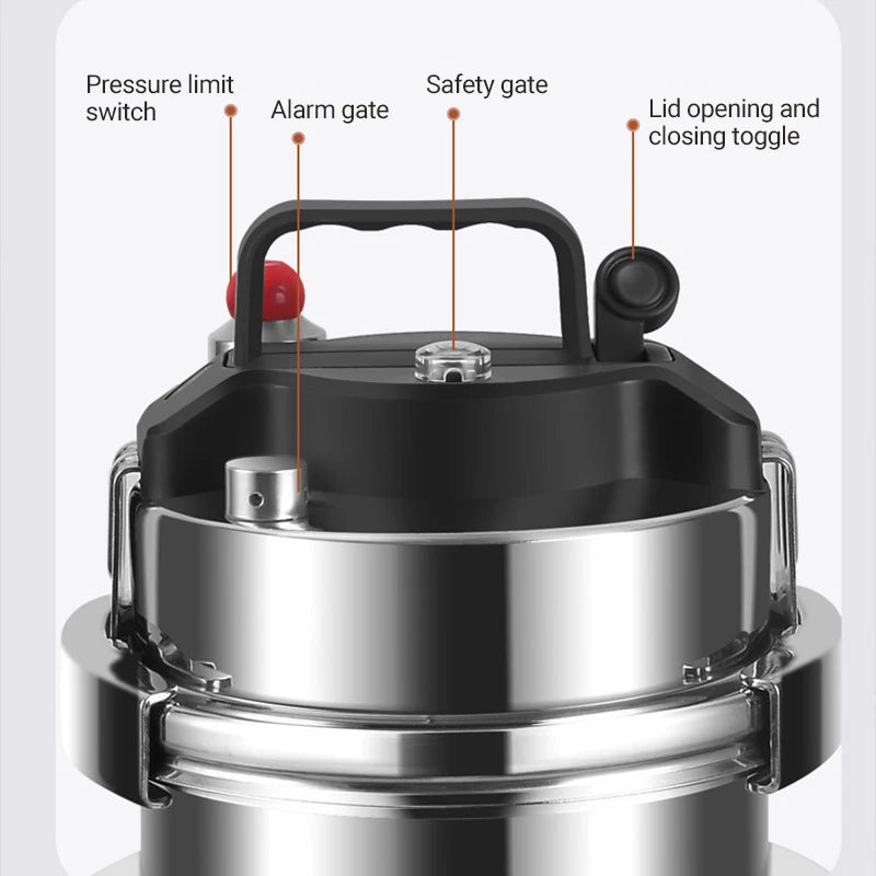 0.8-2L outdoor small pressure cooker camping 304 stainless steel portable kitchen rice cooker cooking tools pressure cooker