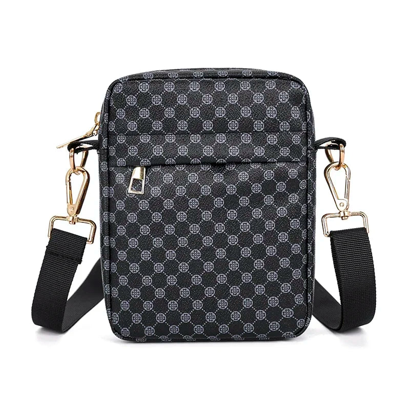VC Men's Classics Mini Shoulder Bag Coin Purses Lightweight PU Leather Shoulder Bags for Men Small Men Crossbody Bag