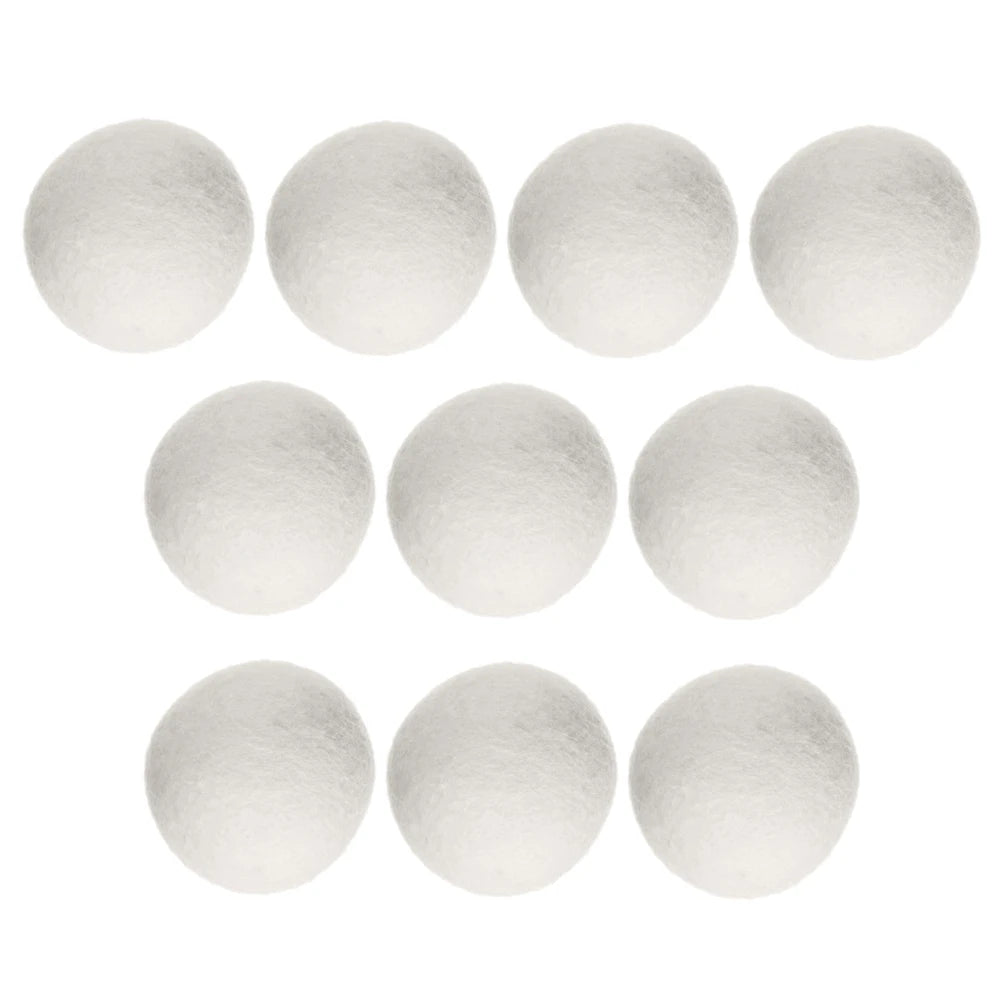 40-100pcs Laundry Balls Wrinkle Releasing Wool Pom-poms No Foam Natural Fabric Softener Handmade Deodorization Clothing Tools