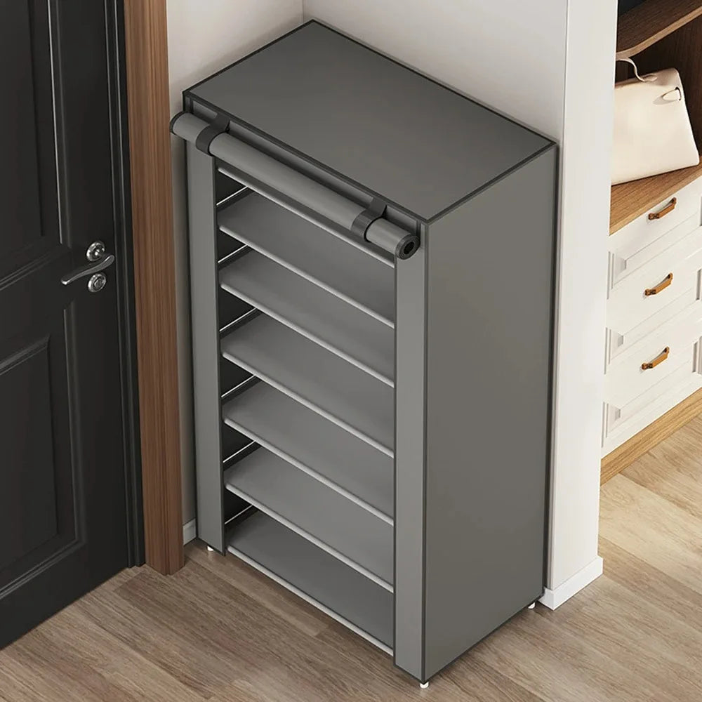 8/6 Layers Shoes Rack Organizer Space-saving Cabinets Shoes Shelf Rack Home Furniture Dustproof Shelf Dormitory Organizer