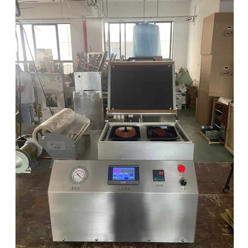 Hygine  Vacuum Plastic Skin Pack Machine Tray Sealer Packaging Machine for Food Seafood