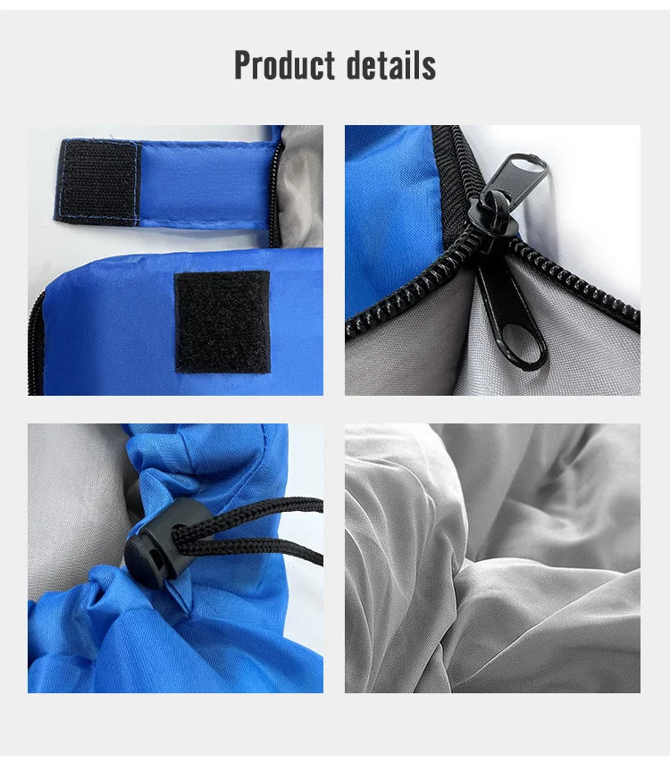 PACOONE Camping Sleeping Bag Lightweight 4 Season Warm Envelope Backpacking Outdoor Mummy Cotton Winter Sleeping Bag