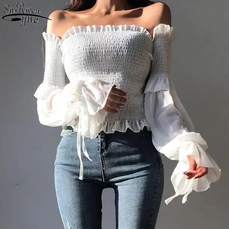 Autumn Fashion Button Up Shirt Spring Vintage Blouse Women White Lady Long Sleeves Female Loose Streetwear Shirts Design Tops