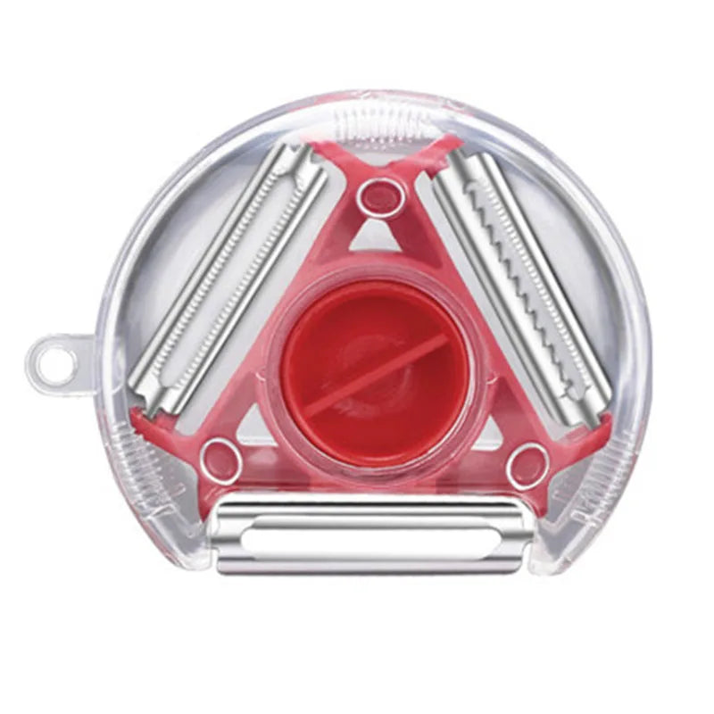 1/3Pcs 3 In 1 Multifunctional Peeler Magic Trio Peeler Set Slicer Shredder Julienne Cutter Peel Blade Zester Grater Kitchen Tool