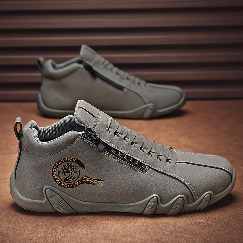 [Trending] Men's Casual Outdoor Hiking Shoes - Durable, Lightweight with Zip Closure for All Seasons