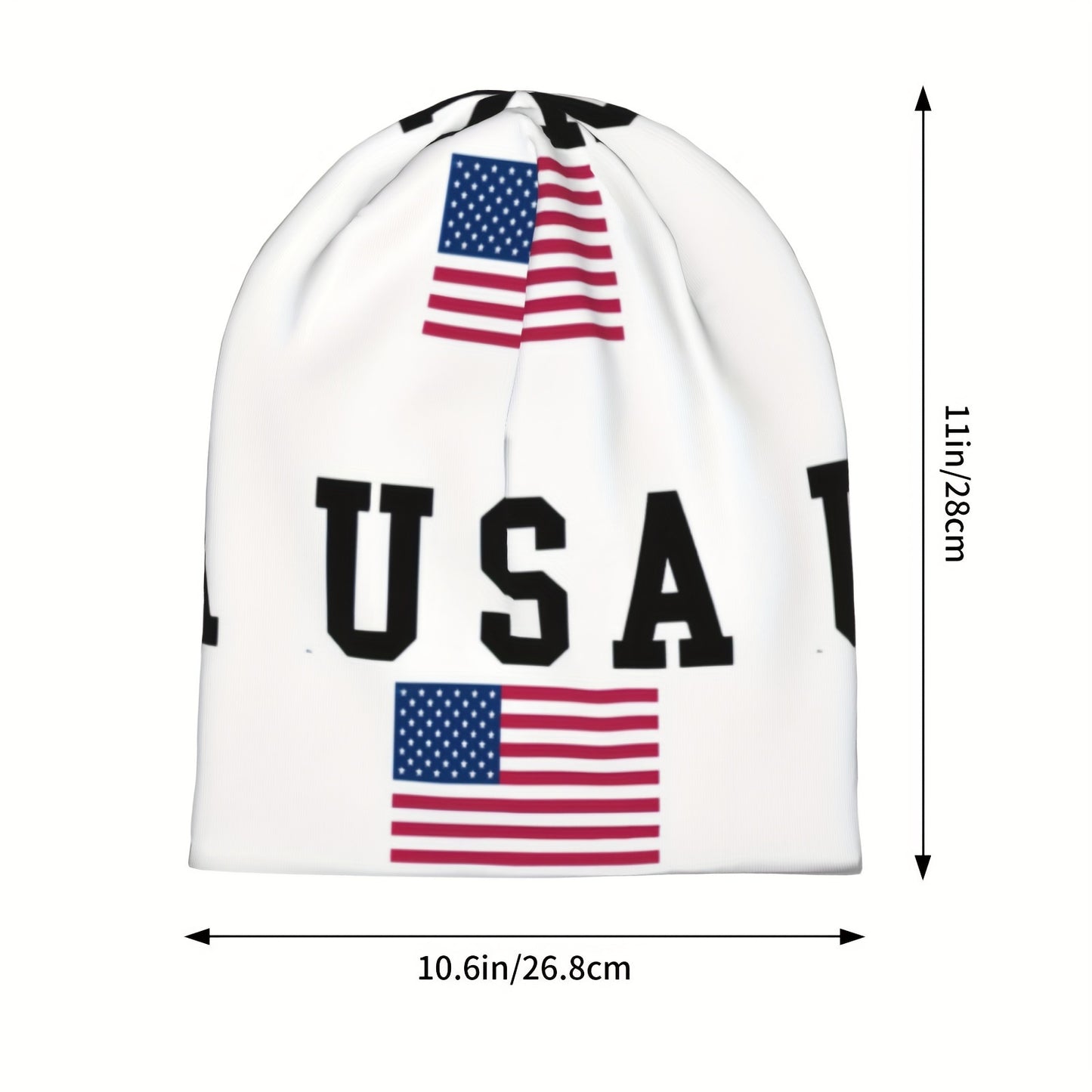 [Trending] USA-Themed Soft & Lightweight Beanie Hat - Perfect for Sports, Funky Style, Hand Washable