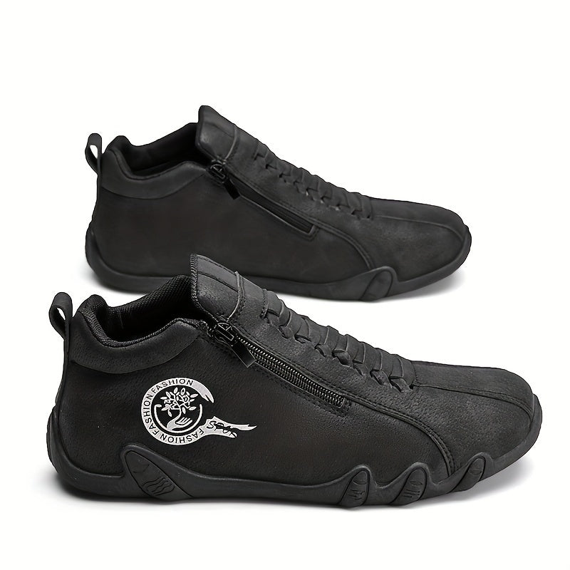 [Trending] Men's Casual Outdoor Hiking Shoes - Durable, Lightweight with Zip Closure for All Seasons