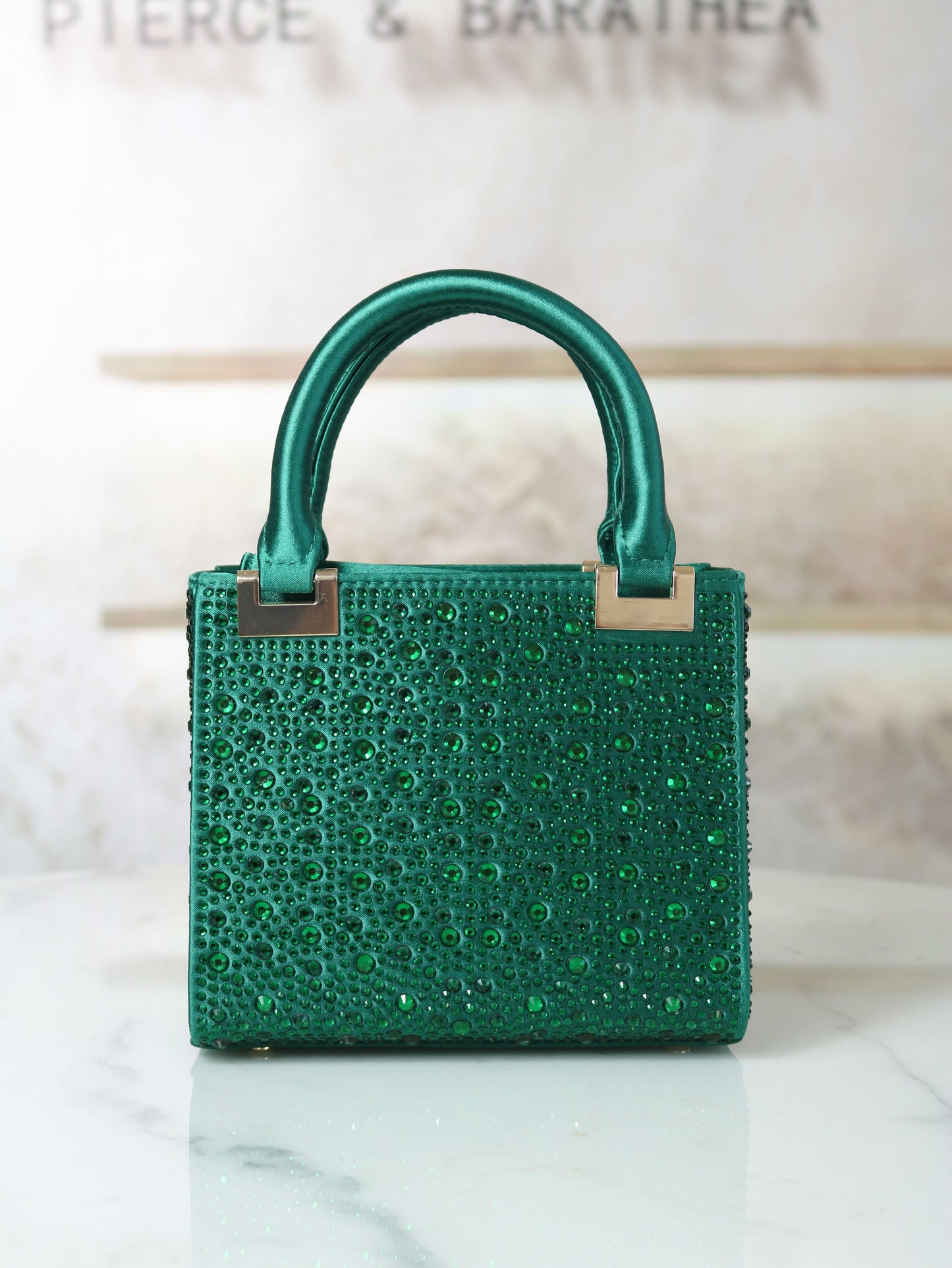 [Trending] Elegant Rhinestone Square Evening Clutch - Perfect for Weddings, Proms & Formal Events - Magenta with Polyester Lining