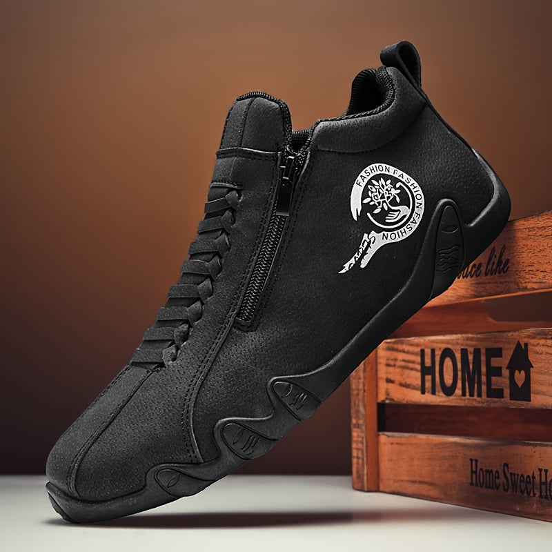 [Trending] Men's Casual Outdoor Hiking Shoes - Durable, Lightweight with Zip Closure for All Seasons